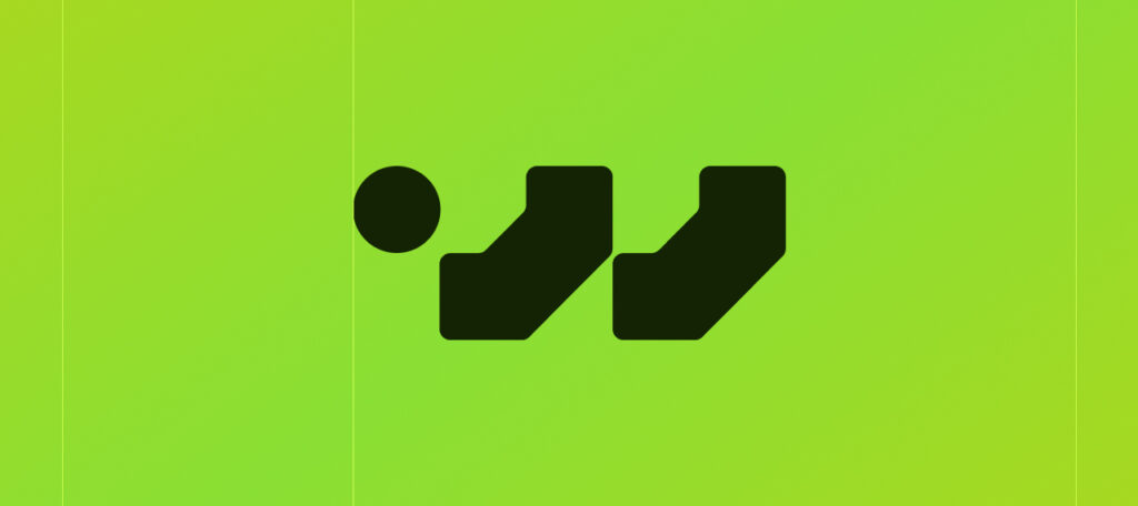 Logo agencji interaktywnej Wizja Design - projektowanie stron i branding